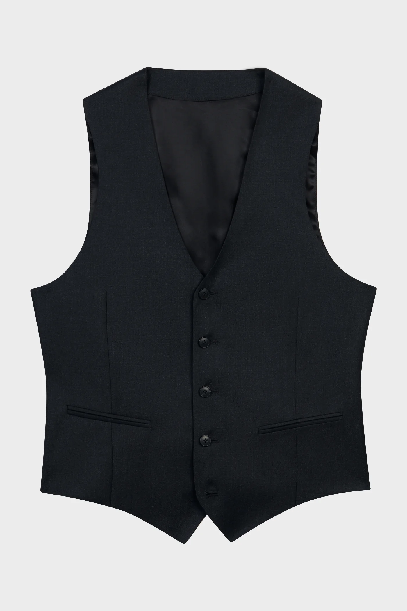Gilet de costume Carbone en laine