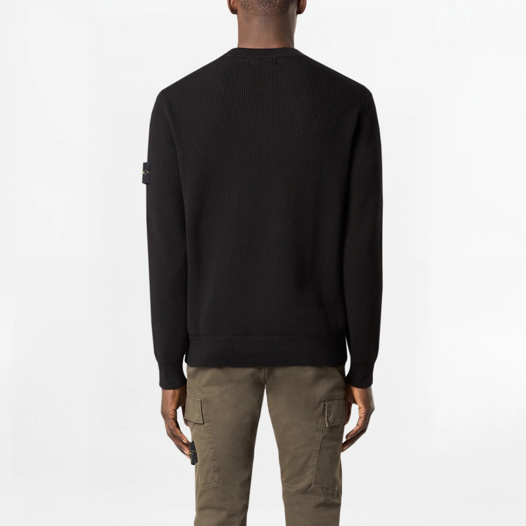 Pull Stone Island Ribbed Soft Organic Cotton 5100054 Noir – Image 3