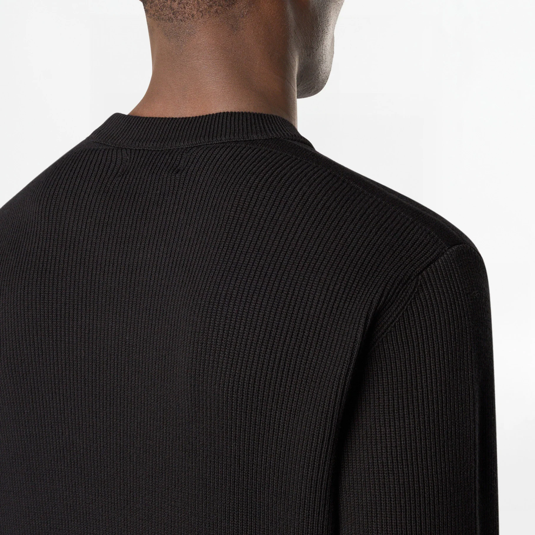 Pull Stone Island Ribbed Soft Organic Cotton 5100054 Noir – Image 5