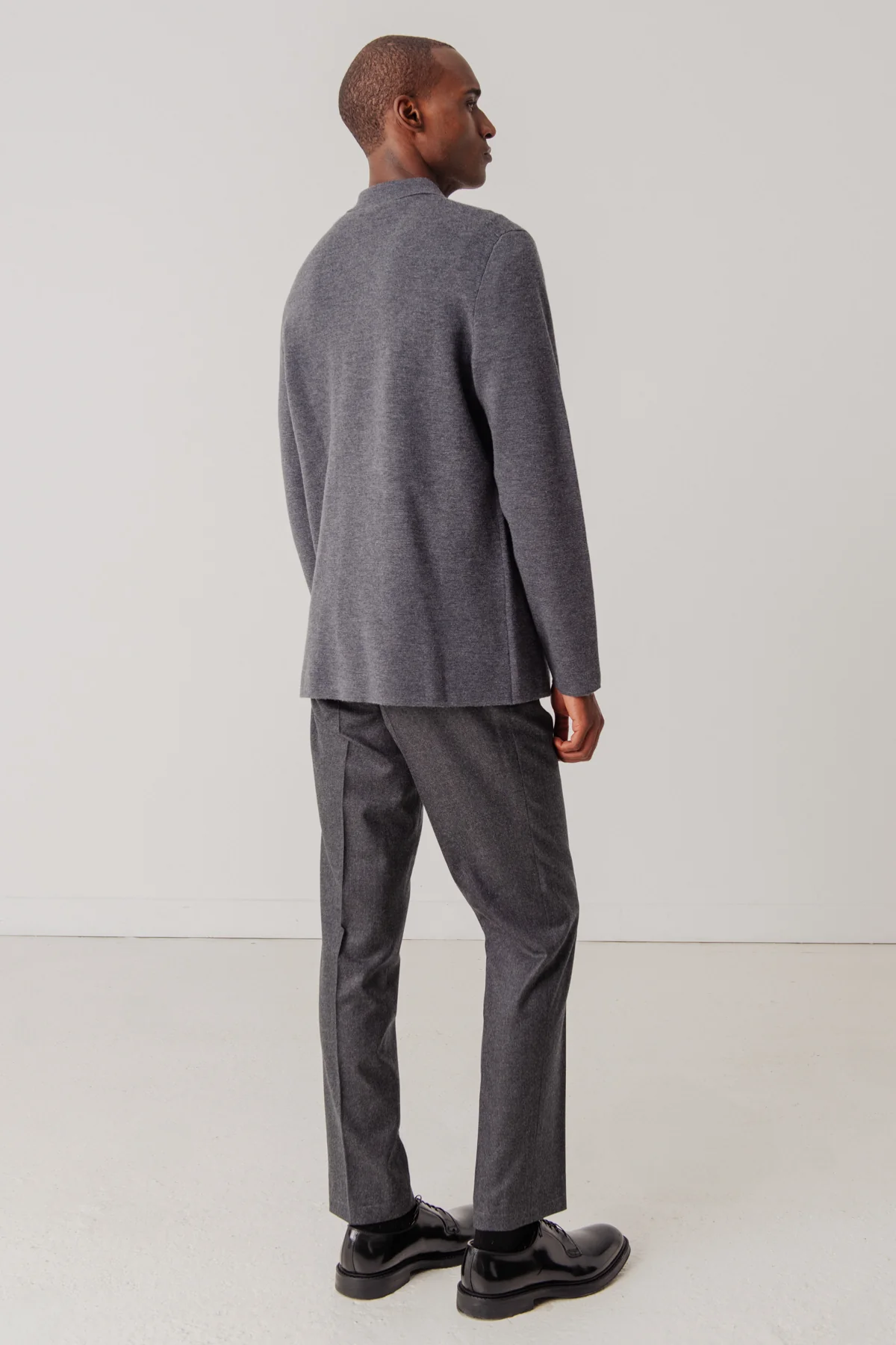 Surchemise Stanley en laine merinos gris – Image 7